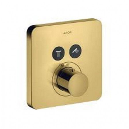 Axor Axor bateria termostatyczna ShowerSelect do 2 odbiorników, montaż podtynkowy-el. zewn, złoty-optyczny polerowany - 826060_O1