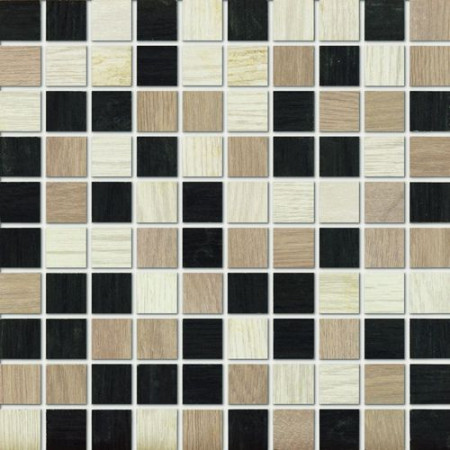 Marazzi Treverk Mozaika 30x30 White/capuccino/black