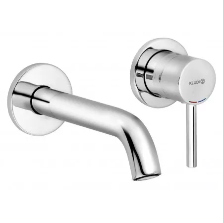 Kludi Bozz Ścienna bateria umywalkowa wylewka 18cm chrom
