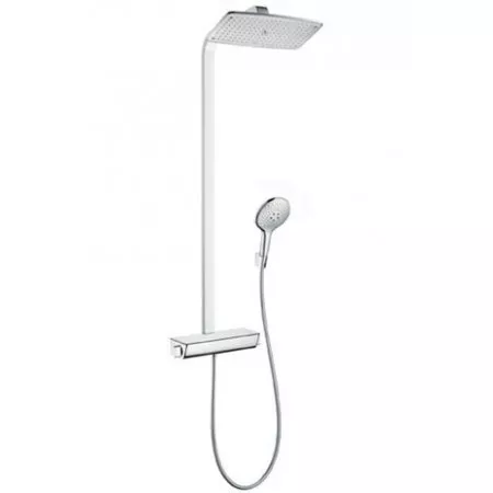 Hansgrohe Raindance Select Zestaw prysznicowy z deszczownicą 360 DN15 biały/chrom