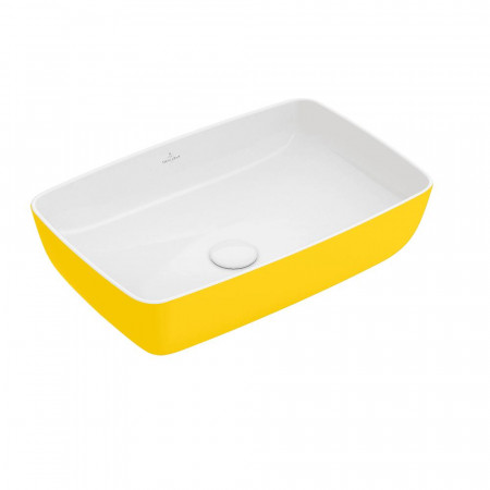 Villeroy & Boch Artis Umywalka stojąca na blacie 58 cm prostokątna, bez miejsca na armaturę, bez przelewu - 687978_O1