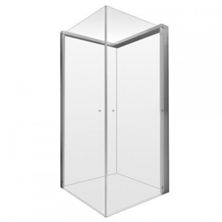 Duravit OpenSpace kabina prysznicowa kwadratowa 80x80 cm, armatura prawa, szkło przezroczyste