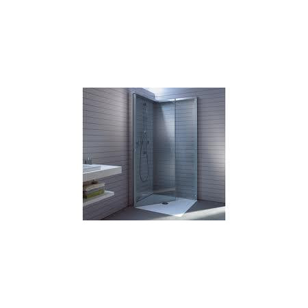 Duravit OpenSpace kabina prysznicowa kwadratowa 90x90 cm, armatura lewa, szkło przezroczyste i lustrane