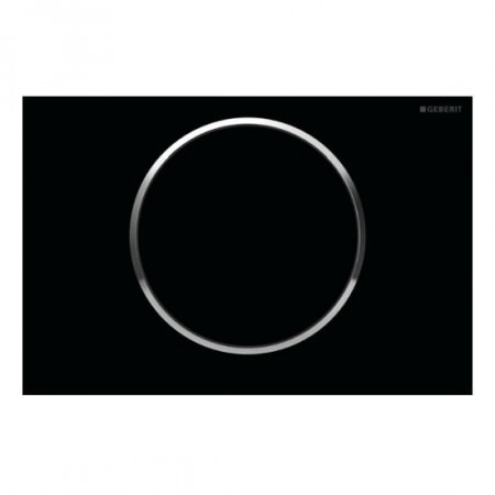 Geberit Sigma10 Przycisk uruchamiający, przedni, czarny-chrom bł.-czarny