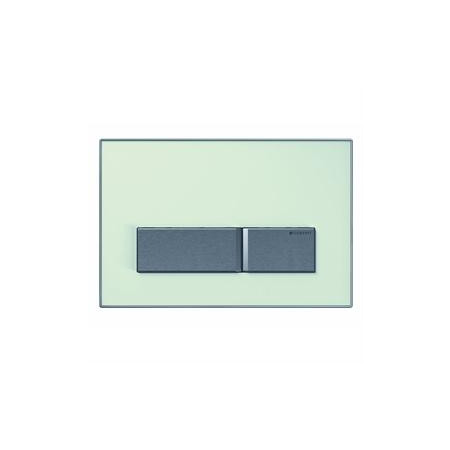Geberit Sigma50 Przycisk uruchamiający, przedni, szkło zielone satynowane