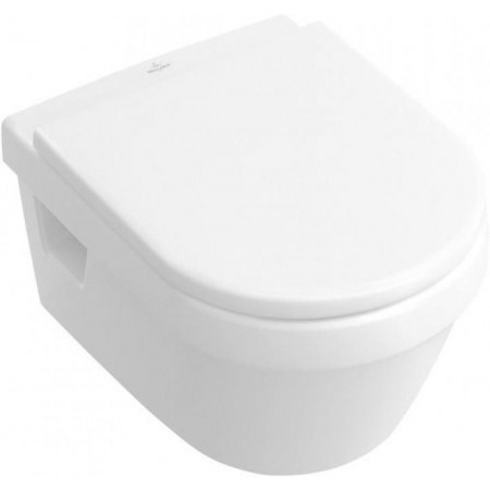 Villeroy & Boch Architectura miska WC wisząca bezrantowa, DirectFlush 370 x 530 mm odplyw poziomy model wiszący - Weiss Alpin Ceramicplus