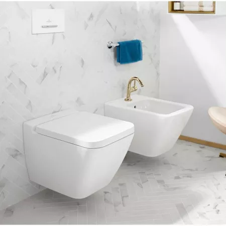 Villeroy & Boch Finion miska WC wisząca, DirectFlush, prostokątna, odpływ poziomy, nie nadaje się do montażu ze spłuczkami ciśnieniowymi - 770286_O1