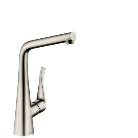 Hansgrohe Metris bateria z obrotową wylewką Stal Szlachetna Finish
