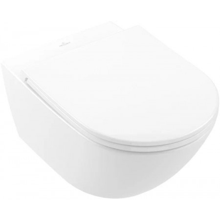 Villeroy & Boch Subway 3.0 miska wisząca WC TwistFlush z deską w\o powłoka biały - 900320_O1