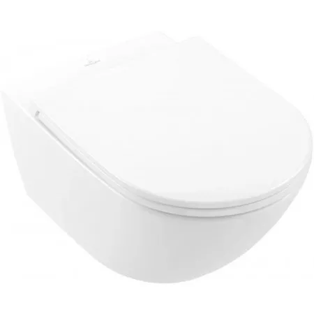 Villeroy & Boch Subway 3.0 miska wisząca WC TwistFlush z deską w\o powłoka biały - 900320_O1