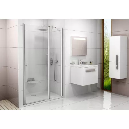 Ravak Chrome drzwi prysznicowa CSD2-100 satyna transparent