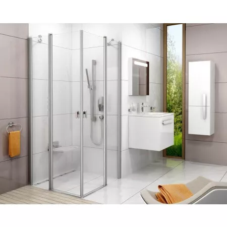 Ravak Chrome kabina prysznicowa CRV2-80 bright alu transparent