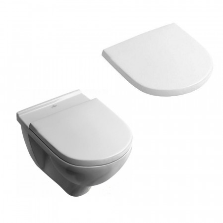 Villeroy & Boch O.Novo miska wisząca WC 560x360 mm Weiss Alpin Ceramicplus (5660h1R1+9M38S101)