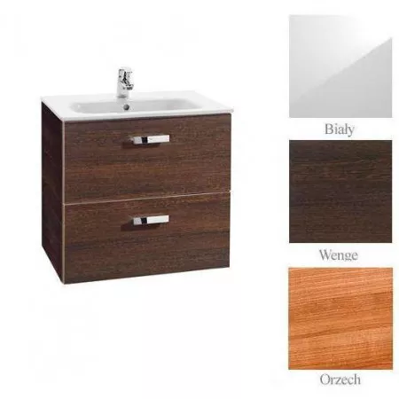 Roca Victoria Basic zestaw łazienkowy Unik z 2 szufladami 60cm (szafka + umywalka) biały