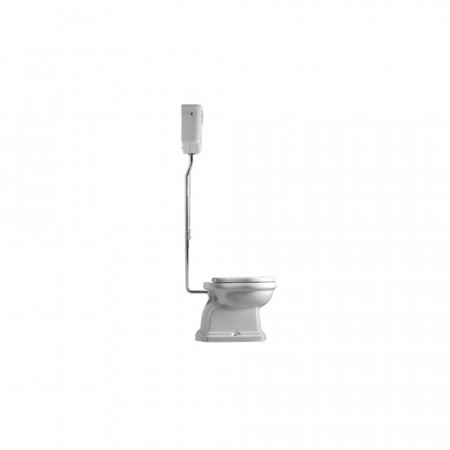 Kerasan Retro kompletny kompakt WC, miska stojąca odpływ pion ze zbiornikiem górnopłuk (101001 +757390 +108001 +754690 +109001)