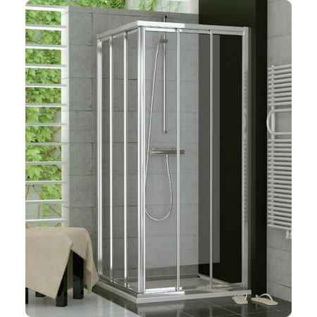 Sanswiss Ronal Top Line drzwi przesuwane trzyczęściowe (1/2 kabiny) lewe 80 profil SF, tworzywo