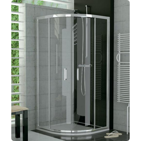 Sanswiss Ronal Top Line drzwi przesuwane trzyczęściowe (1/2 kabiny) lewe 100 profil SF, tworzywo