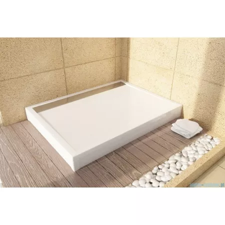 Sanswiss Ronal Marblemate obudowa brodzika postokątnego 2-części aluminium 90x90 czarny mat