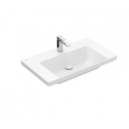 Villeroy & Boch Subway 3.0 Umywalka meblowa 80x47 cm z otworem z przelewem biała - 827464_O1