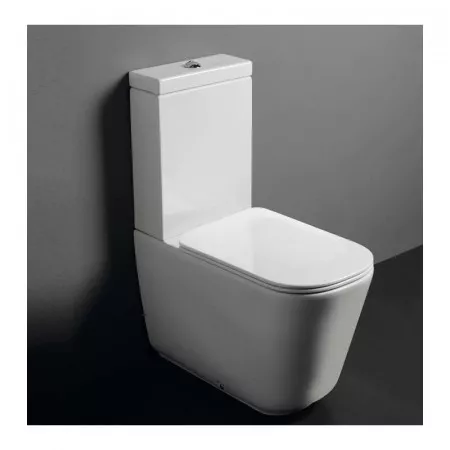 Kerasan Tribeca miska WC do kompaktu stojacy biały - 766005_O1