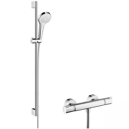 Hansgrohe Croma Select S Zestaw prysznicowy 90 cm biały/chrom