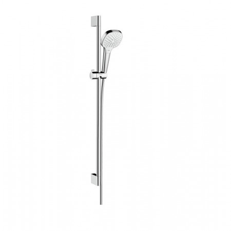 Hansgrohe Zestaw prysznicowy Croma Select E Vario, EcoSmart 9 l/min, drążek 90cm 3S biały/chrom