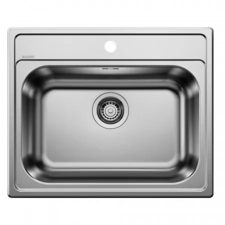 Blanco Dana 6 Zlewozmywak wpuszczany w blat 1-komorowy prostokątny 60,5x50 cm stal szlachetna matowa - 830984_O1