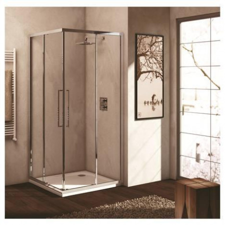Ideal Standard Kubo drzwi prysznicowe z wejściem narożnym 120cm srebrny