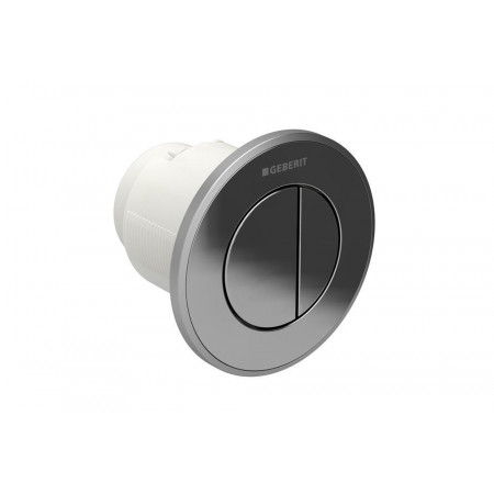 Geberit HyTouch pneumatyczny przycisk uruchamiający WC Typ 10, ręczny, podtynkowy, dwudzielny, biały-chrom