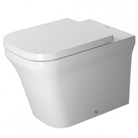 Duravit P3 Comforts Miska WC Rimless bez rantu spłukującego, wersja przyścienna, 38x60, HygieneGlaze, biała