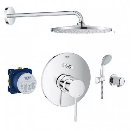 Grohe Essence bateria Zestaw prysznicowy podtynkowy, deszczownica 31cm (24058001+35600000+2760110E+28671000+26558000)