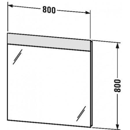 Duravit Lustro z oświetleniem