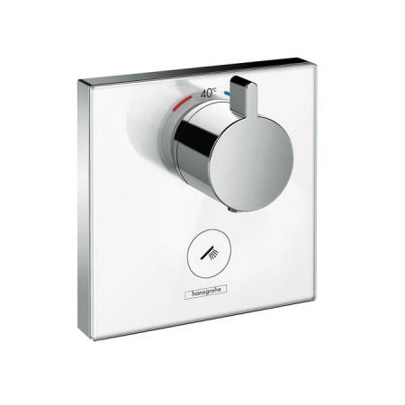 Hansgrohe ShowerSelect Glass bateria termostatyczna HighFlow do 1 odbiornika biały/chrom