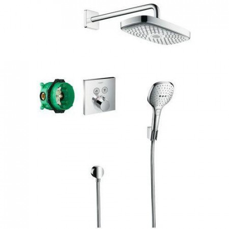 Hansgrohe Raindance Select E Podtynkowy zestaw prysznicowy z termostatem i deszczownicą ShowerSelect E