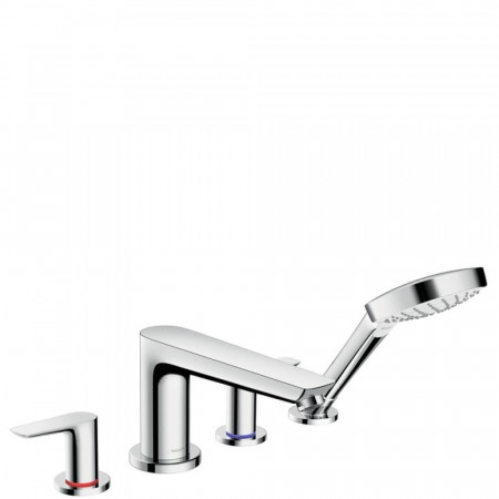 Hansgrohe Talis E 4-otwo. bateria wannowa do montażu na brzegu wanny el. zewnętrzny chrom