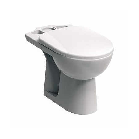 Koło Nova Pro miska WC kompaktowa lejowa Rimfree odpływ poziomy