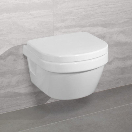 Villeroy & Boch Architectura miska WC wisząca xl, bezrantowa, DirectFlush 410 x 580 mm Weiss Alpin CeramicPlus