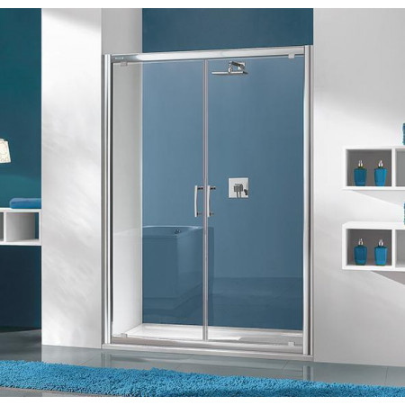 Sanplast drzwi dwu-skrzydłowe DD/TX5b-100-S srebrny mat GY
