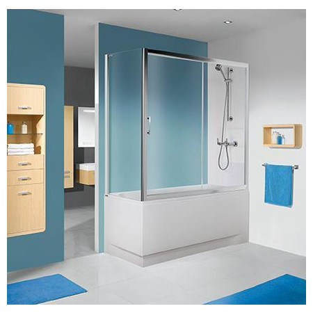 Sanplast ścianka natryskowa SS0-W/TX5b-75-S srebrny mat W0
