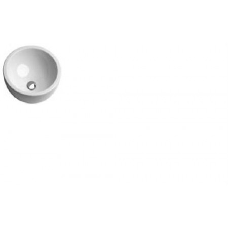 GSI Panorama Circle Umywalka meblowa okrągła, 45 cm, biała - 406050_O1
