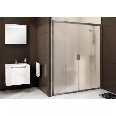 Ravak Blix drzwi prysznicowa BLDP4-140 bright alu + transparent