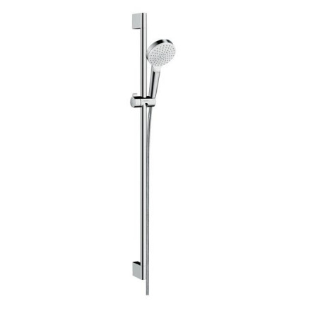 Hansgrohe Crometta Zestaw prysznicowy 1jet Unica 0,90 m, EcoSmart 9 l/min, biały/chrom