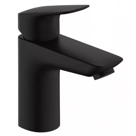 Hansgrohe Logis Jednouchwytowa bateria umywalkowa 100 z metalowym kompletem odpływowym Czarny Matowy - 896073_O1