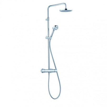 Kludi Logo Dual Komplet prysznicowy Shower System z termostatem i deszczownicą Chrom