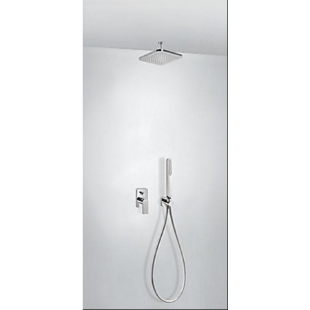 Tres Loft-Tres kompletny zestaw prysznicowy podtynkowy deszczownica 220x220 mm chrom