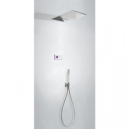Tres Shower Technology zestaw prysznicowy podtynkowy termost elektroniczny 3-drożny deszczownica kaskada ścienna chrom