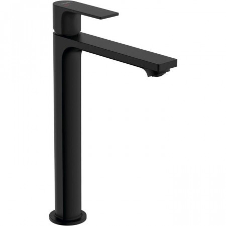 Hansgrohe Rebris E Jednouchwytowa bateria umywalkowa 240 CoolStart EcoSmart+ do mis umywalkowych z kompletem odpływowym Czarny Matowy - 858884_O1