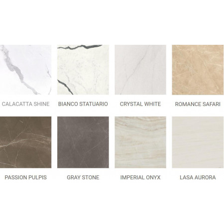 LEA Ceramiche DREAMING gres szkliwiony barwiony CRYSTAL WHITE VELVET RETT. 75x75