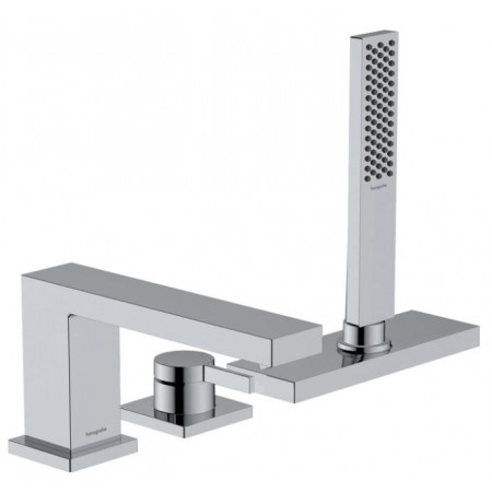 Hansgrohe Tecturis E 3-otworowa, jednouchwytowa bateria na brzeg wanny z sBox, element zewnętrzny Chrom - 896000_O1