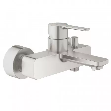 Grohe Lineare Jednouchwytowa bateria wannowa stal nierdzewna